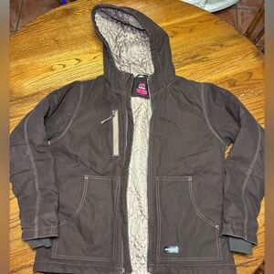 Dark Brown Quilted Women's Utility Jacket